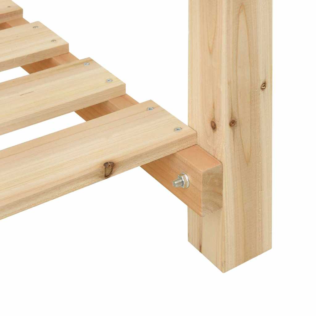 Γλάστρα Κήπου Μπεζ 60,5 x 60 x 76,5 εκ Στερεό Ξύλο Πεύκου