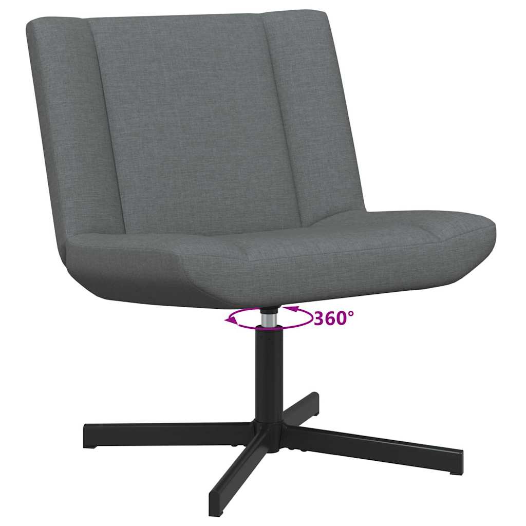 Περιστρεφόμενη καρέκλα Σκούρο Γκρι 63 x 75 x 76 εκ ύφασμα