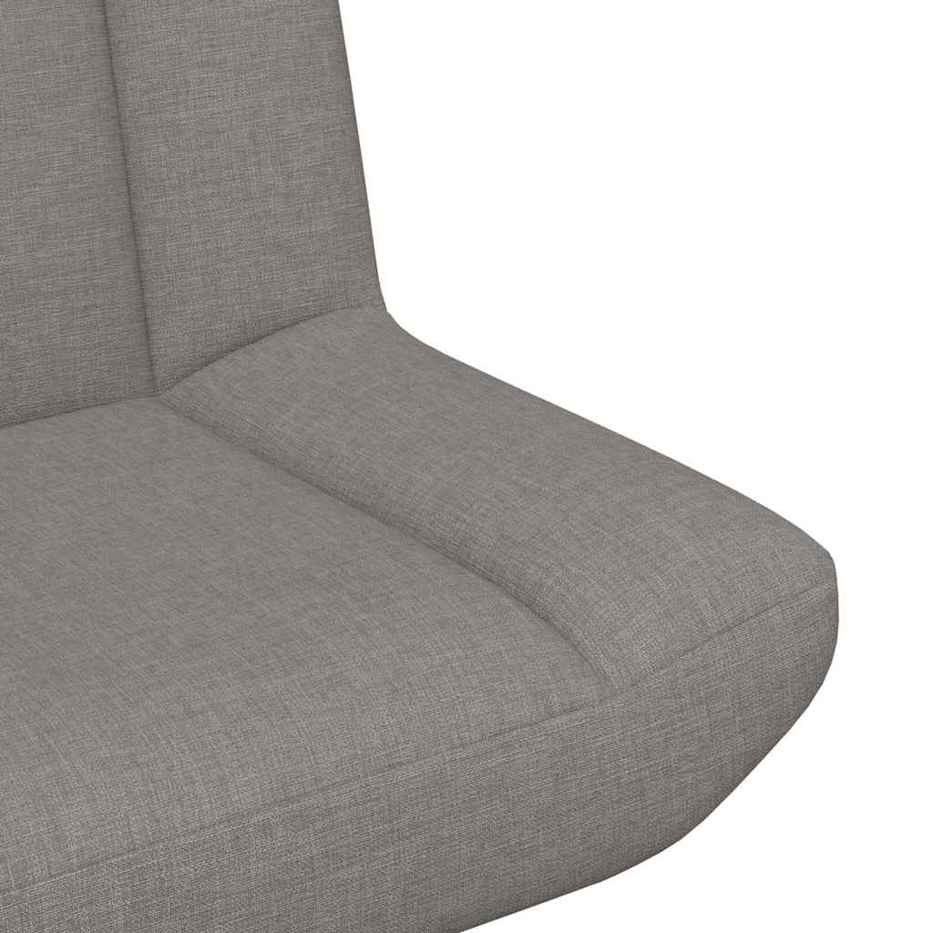 Περιστρεφόμενη καρέκλα Taupe 63 x 75 x 76 εκ ύφασμα