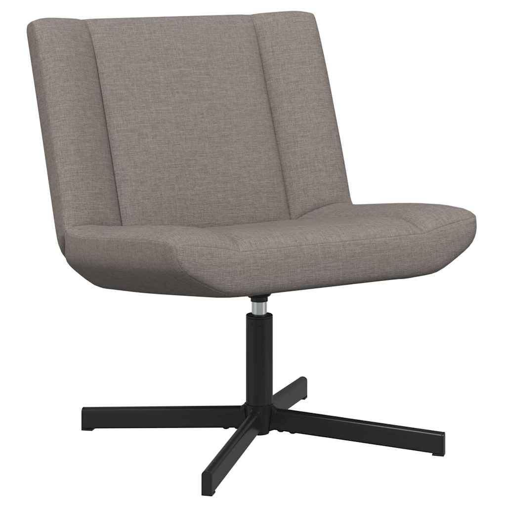 Περιστρεφόμενη καρέκλα Taupe 63 x 75 x 76 εκ ύφασμα
