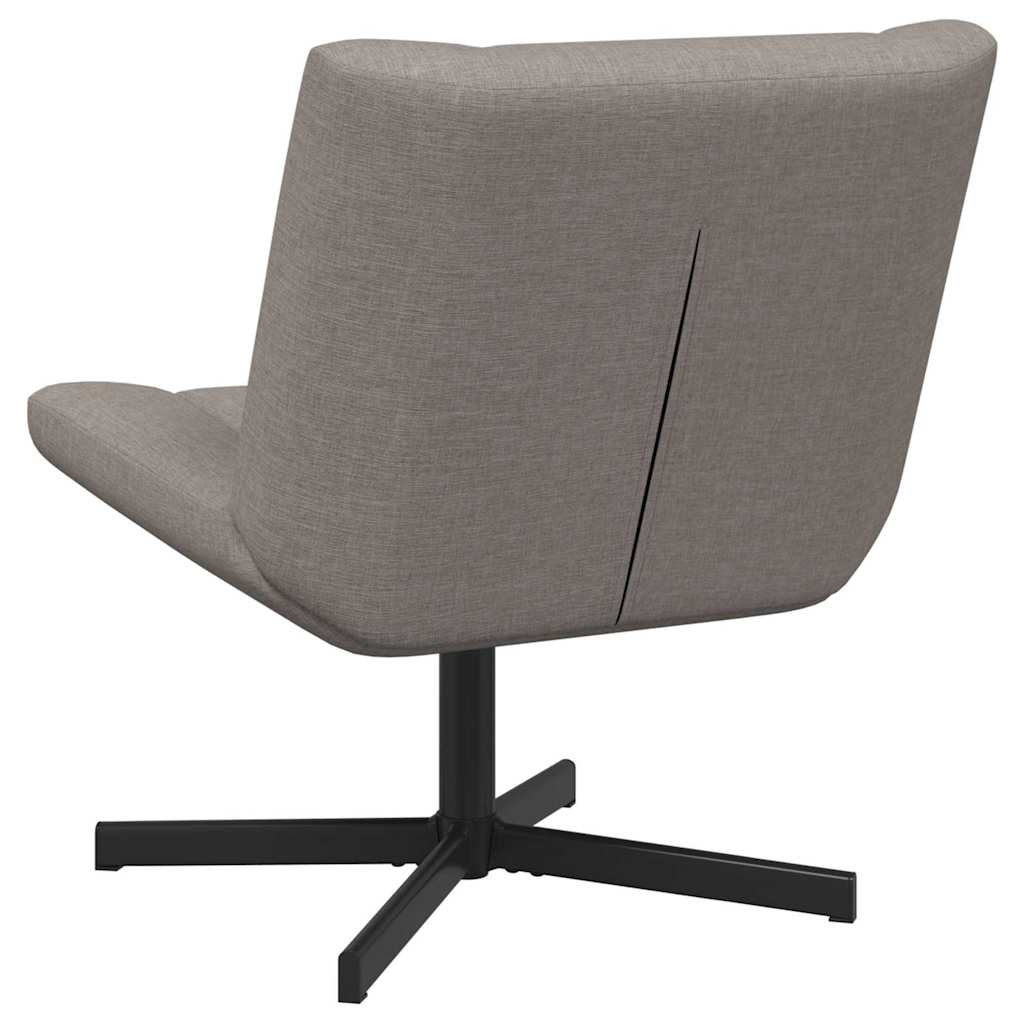 Περιστρεφόμενη καρέκλα Taupe 63 x 75 x 76 εκ ύφασμα