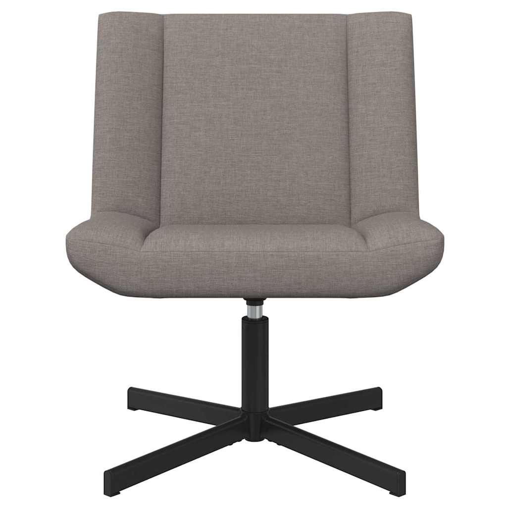 Περιστρεφόμενη καρέκλα Taupe 63 x 75 x 76 εκ ύφασμα