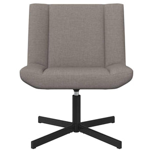 Περιστρεφόμενη καρέκλα Taupe 63 x 75 x 76 εκ ύφασμα