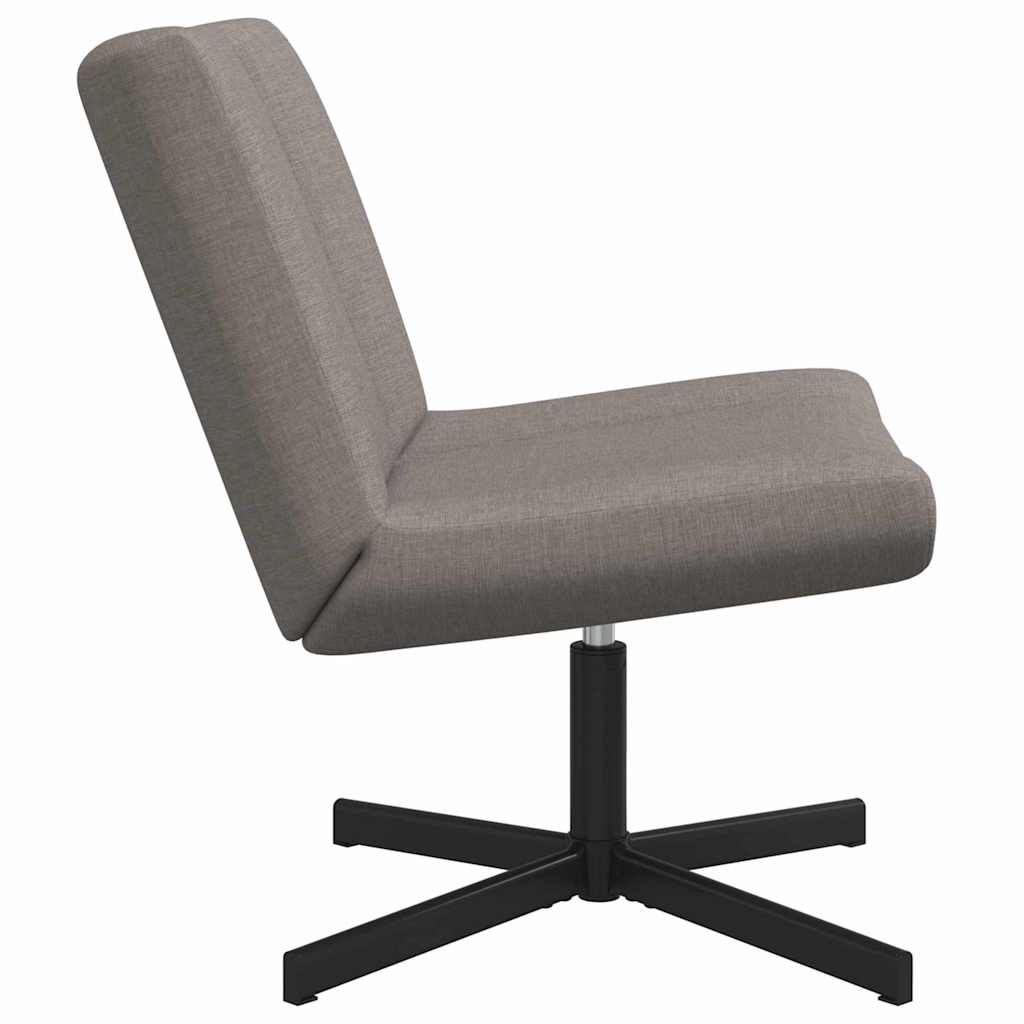 Περιστρεφόμενη καρέκλα Taupe 63 x 75 x 76 εκ ύφασμα