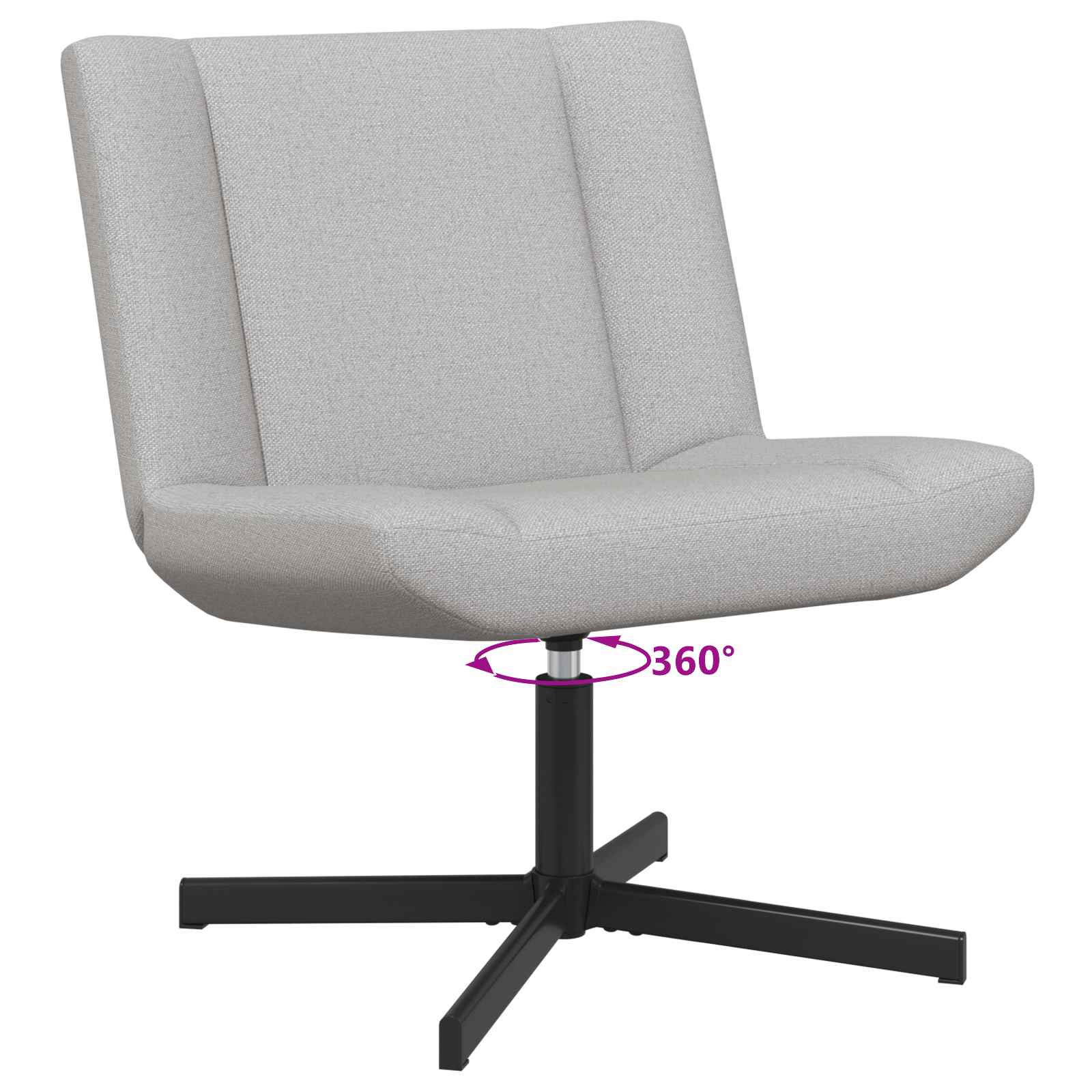 Περιστρεφόμενη καρέκλα Σκίουρος Γκρί 63 x 75 x 76 εκ ύφασμα