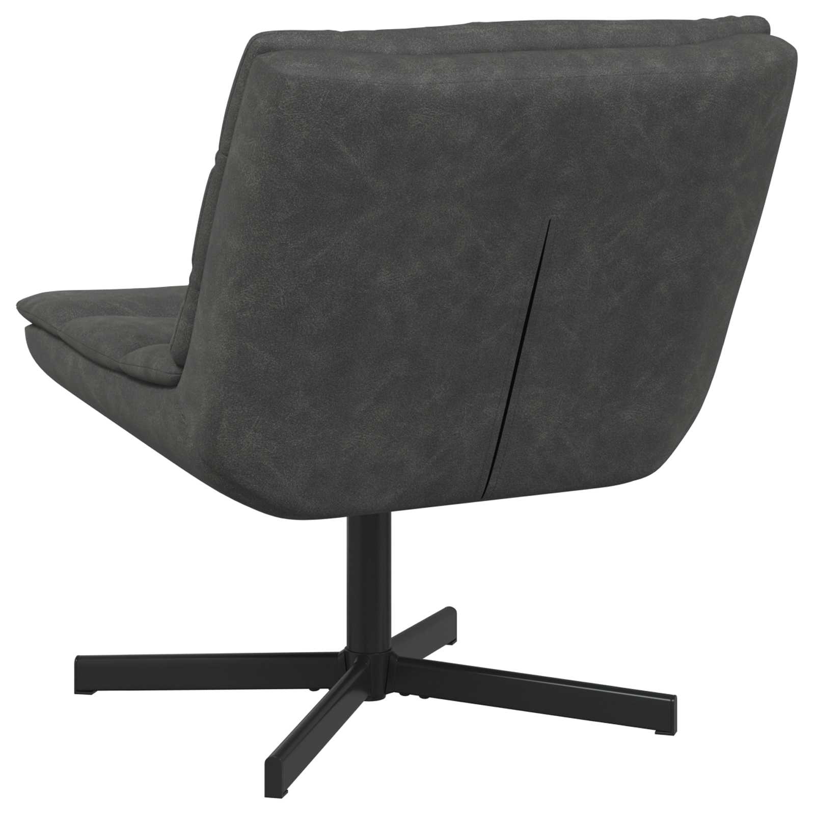 Περιστρεφόμενη καρέκλα Μαύρο 63 x 75 x 76 εκ Αντίκα PU - Pakobazaar