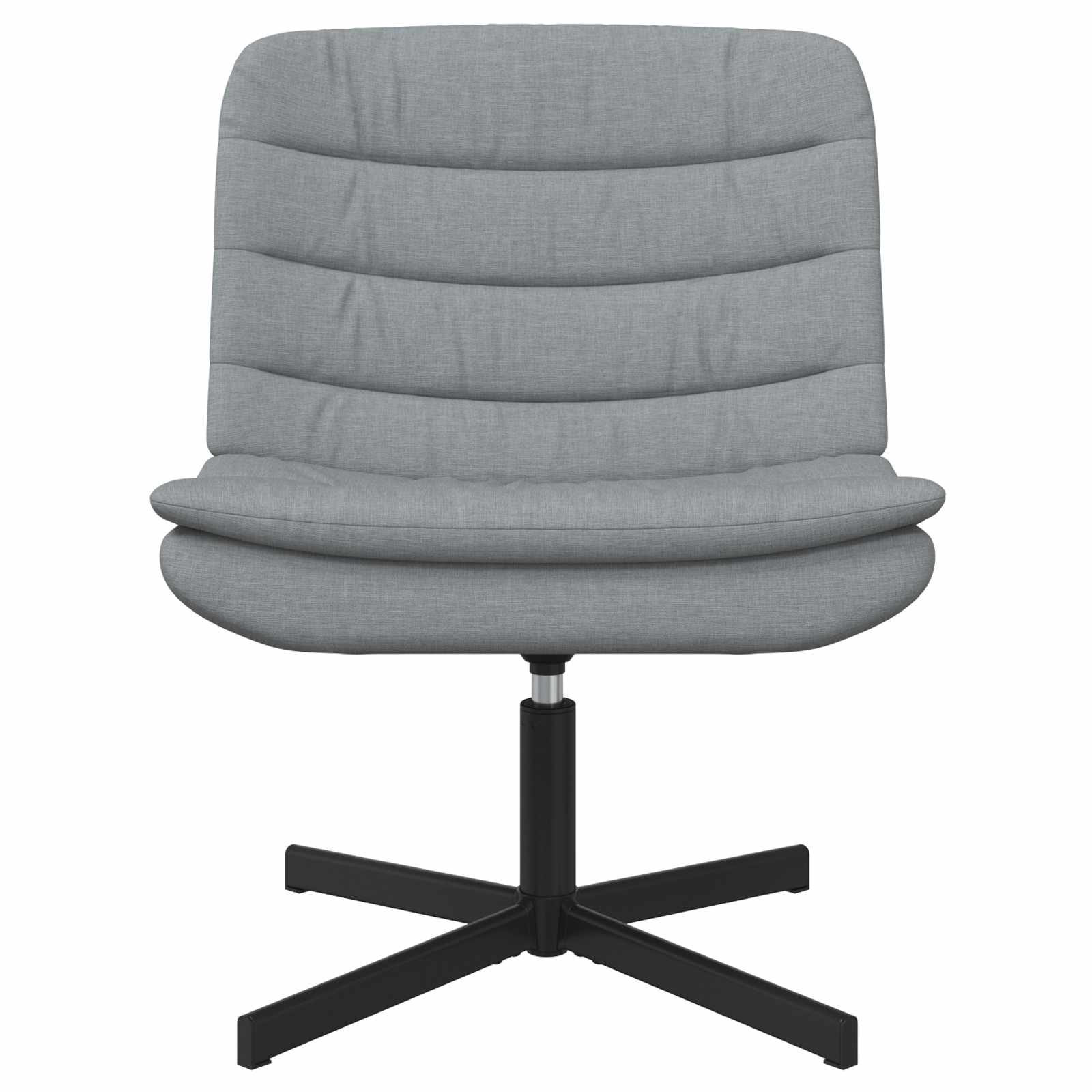 Περιστρεφόμενη καρέκλα Ανοιχτό γκρι 63 x 75 x 76 εκ ύφασμα