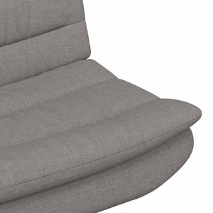 Περιστρεφόμενη καρέκλα Taupe 63 x 75 x 76 εκ ύφασμα