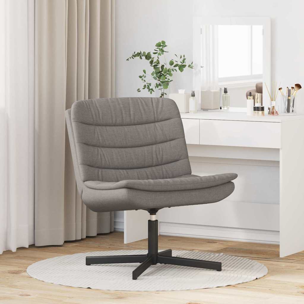 Περιστρεφόμενη καρέκλα Taupe 63 x 75 x 76 εκ ύφασμα