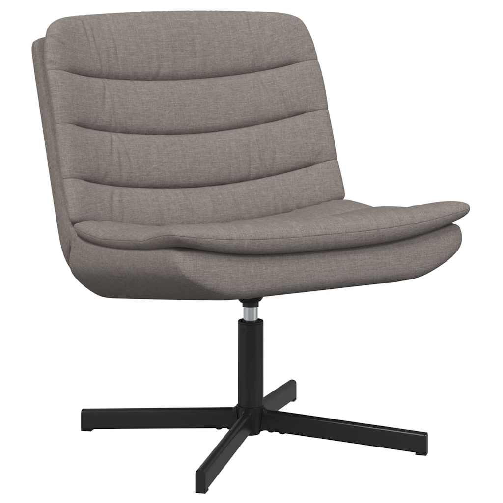 Περιστρεφόμενη καρέκλα Taupe 63 x 75 x 76 εκ ύφασμα