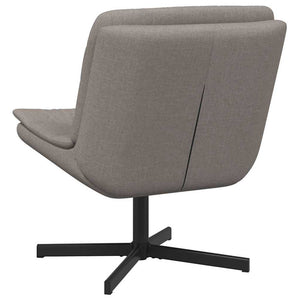 Περιστρεφόμενη καρέκλα Taupe 63 x 75 x 76 εκ ύφασμα