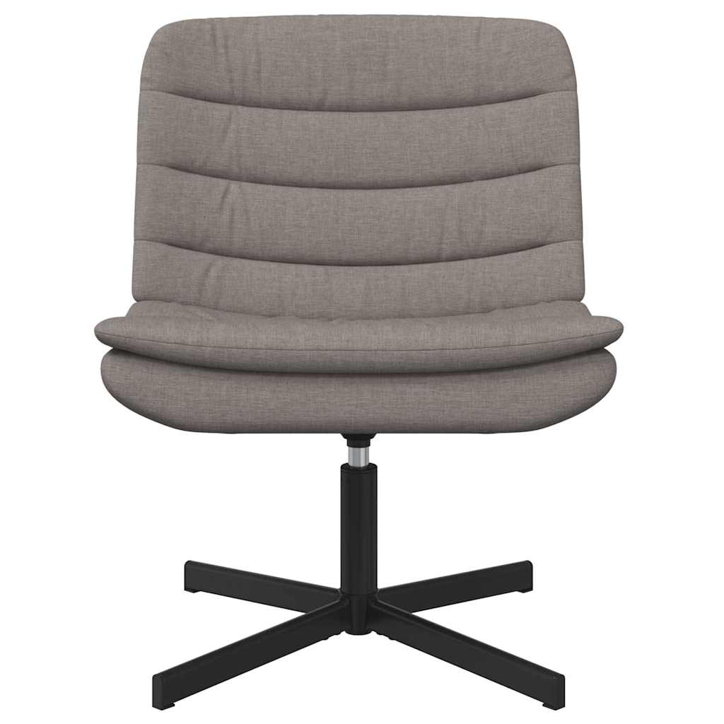 Περιστρεφόμενη καρέκλα Taupe 63 x 75 x 76 εκ ύφασμα