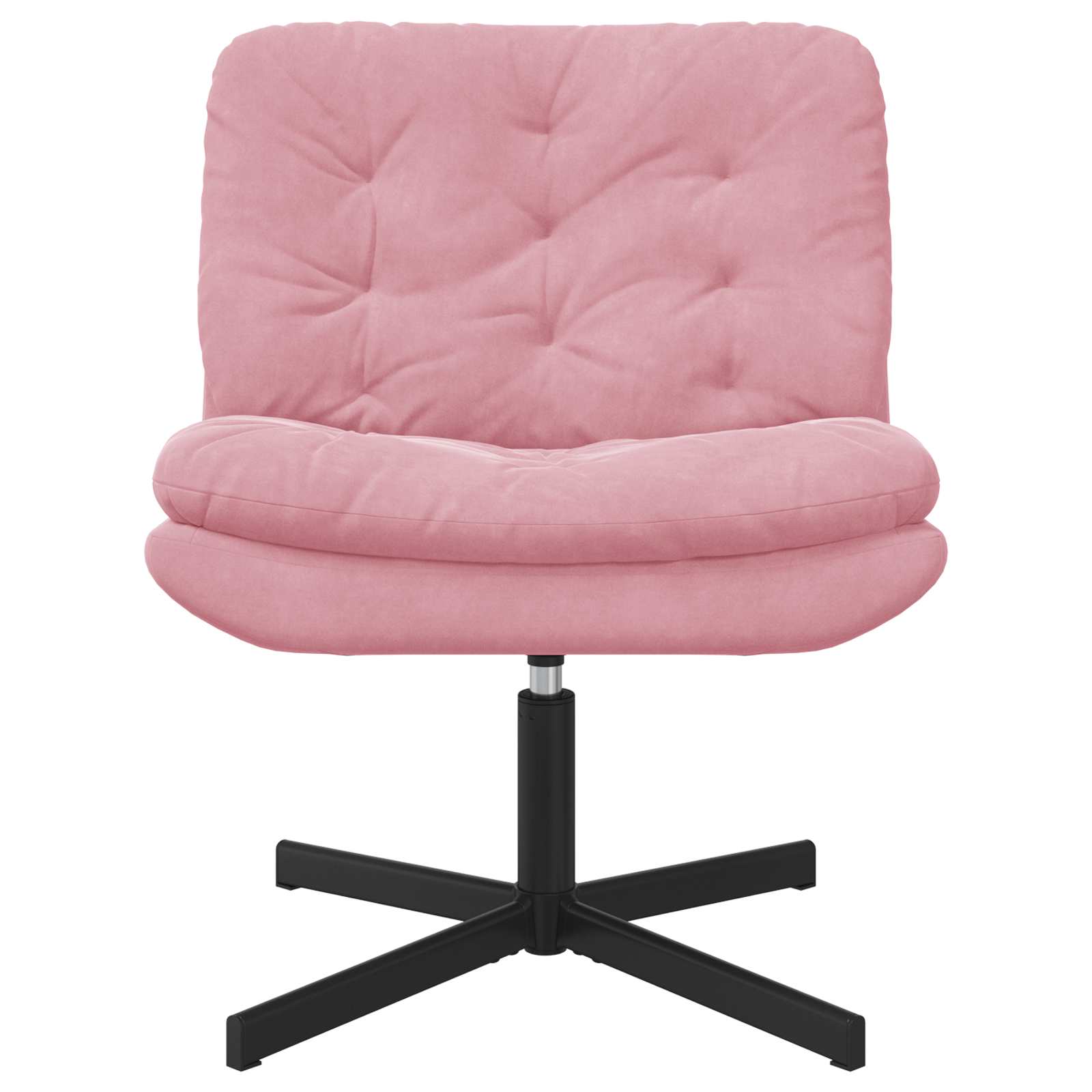 Γυριστή Χαλαρωτική Καρέκλα Ροζ 63 x 75 x 76 εκ Βελούδο