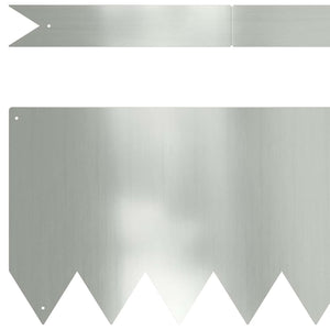 Περίγραμμα γκαζόν 50 τμχ. 100 x 0.05 x 20 εκ Ασημί