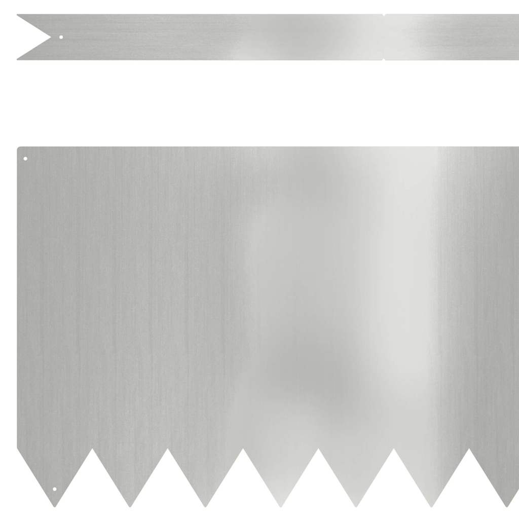 Περίγραμμα γκαζόν 30 pcs Ασημί 100 x 0.05 x 20 εκ