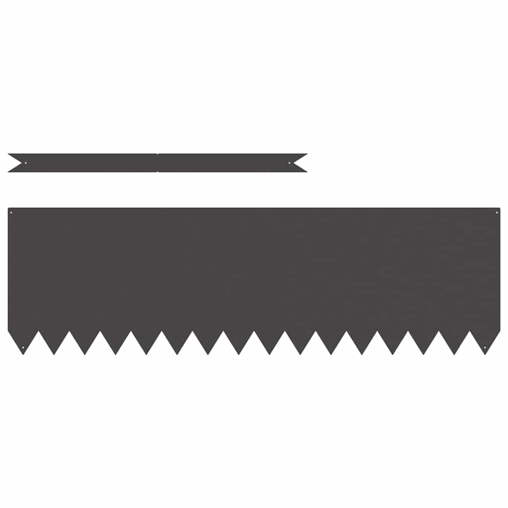 Περίγραμμα γκαζόν 50 pcs Μαύρο 100 x 0.05 x 20 εκ