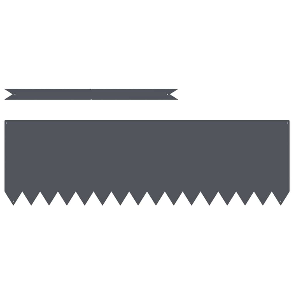 Περίγραμμα γκαζόν 50 pcs Ανθρακί 100 x 0.05 x 20 εκ