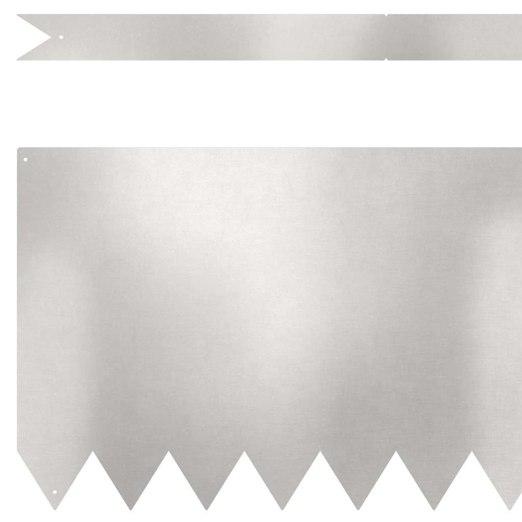 Περίγραμμα γκαζόν 50 pcs 100 x 0,05 x 30 εκ Ανοξείδωτο ατσάλι