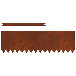 Περίγραμμα γκαζόν 50 τμχ. 100 x 0,05 x 30 εκ Σκ rusty