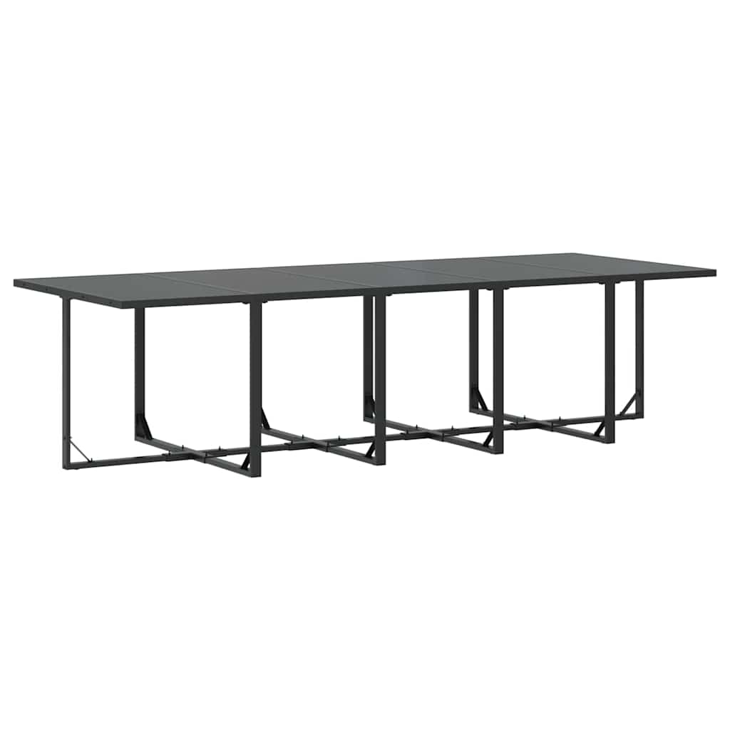 Σέτ φαγητού για κήπο 11 pcs Μαύρο Ατσάλι