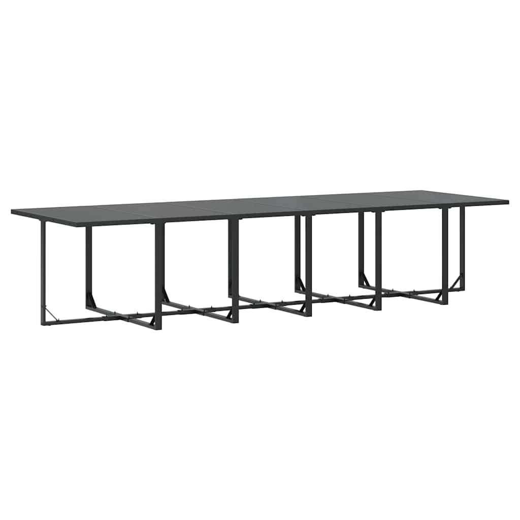 Σέτ φαγητού για κήπο 13 pcs Μαύρο Ατσάλι