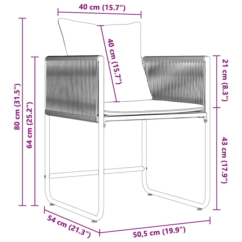 Σέτ φαγητού για κήπο 13 pcs Μαύρο Ατσάλι