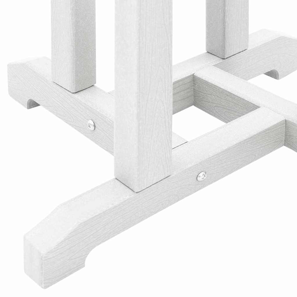 Σετ Μπαρ Κήπου 3 pcs Λευκό HDPE