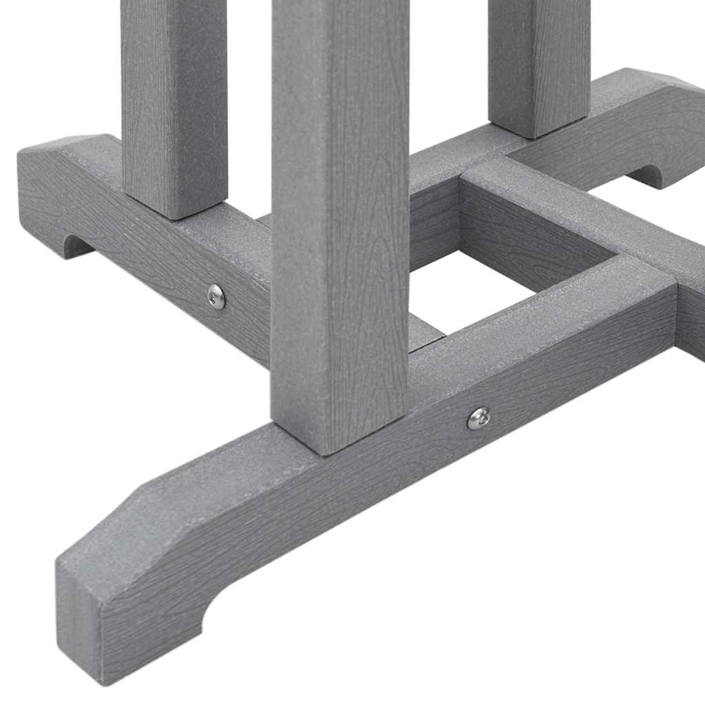 Σετ Μπαρ Κήπου 3 pcs Ανοιχτό γκρι HDPE