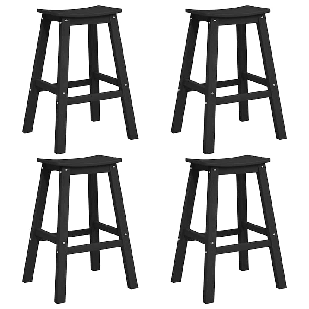 Σετ Μπαρ Κήπου 4 pcs Μαύρο HDPE