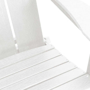 Καρέκλα Κήπου 2 τμχ. Λευκό Πολυαιθυλένιο