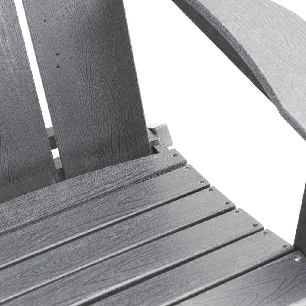 Καρέκλα Κήπου 2 pcs Ανοιχτό γκρι 80.5 x 74.5 x 92 εκ