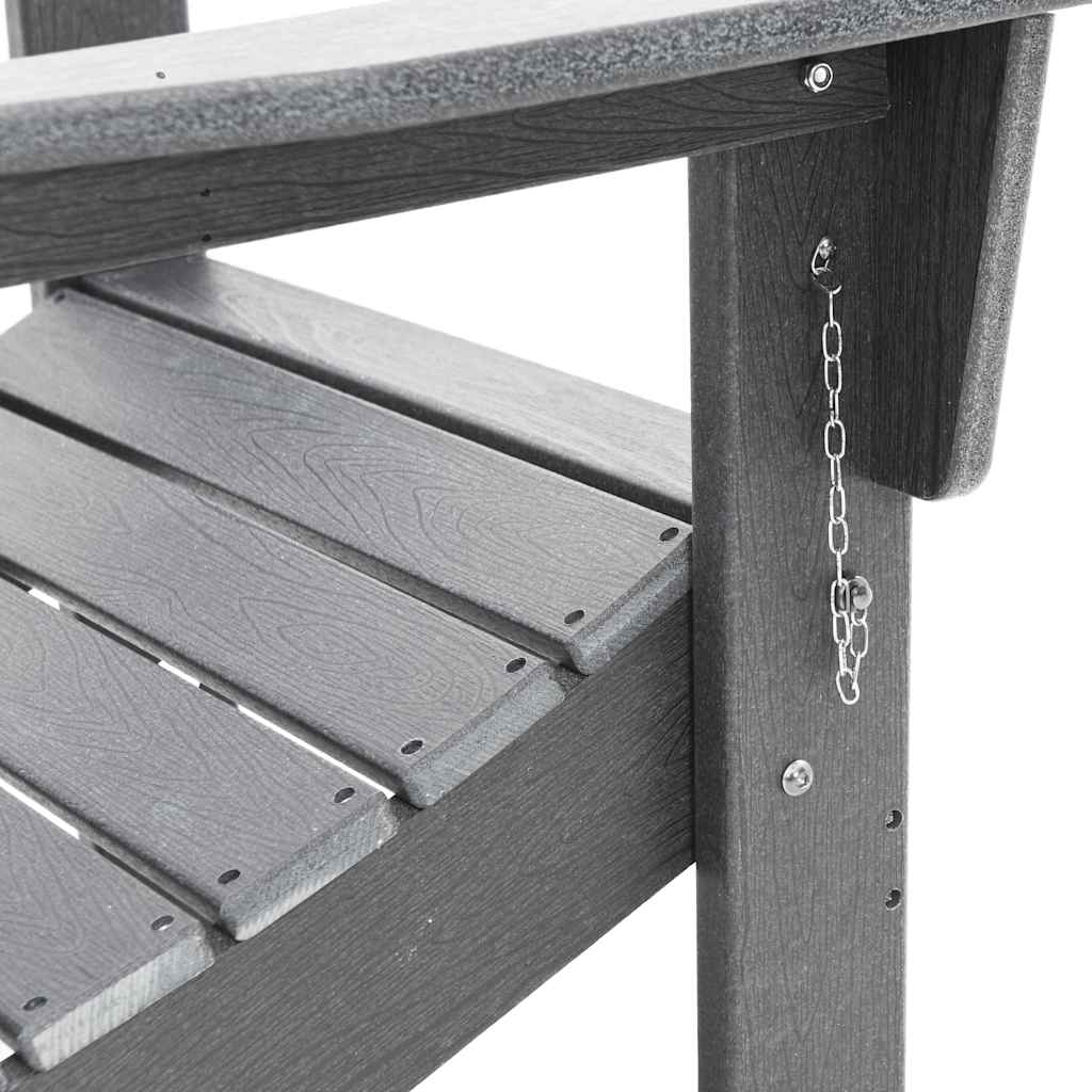 Καρέκλα Κήπου 2 pcs Ανοιχτό γκρι 80.5 x 74.5 x 92 εκ