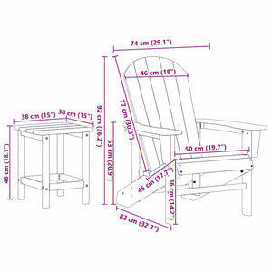 Καρέκλα Κήπου 3 pcs Ανοιχτό γκρι 80.5 x 74.5 x 92 εκ - Pakobazaar