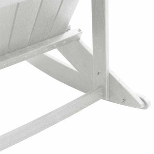 Καρέκλες Ροκάντας Adirondack 2 τμχ. Λευκό HDPE
