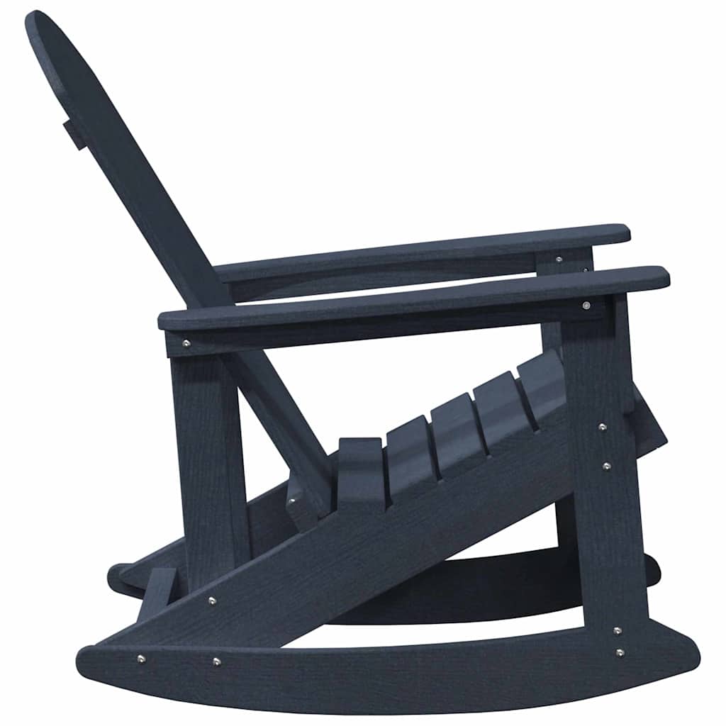 Καρέκλες Ροκάντας Adirondack 2 pcs Σκούρο μπλε HDPE