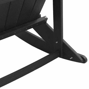 Καρέκλες Ροκάντας Adirondack 2 τμχ. Μαύρο HDPE