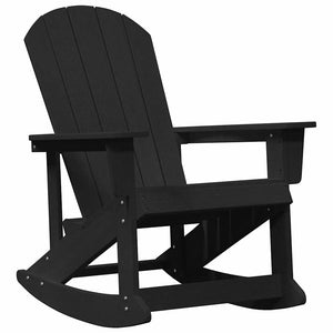 Καρέκλες Ροκάντας Adirondack 2 τμχ. Μαύρο HDPE