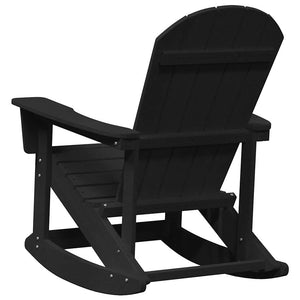 Καρέκλες Ροκάντας Adirondack 2 τμχ. Μαύρο HDPE