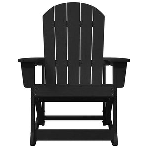 Καρέκλες Ροκάντας Adirondack 2 τμχ. Μαύρο HDPE