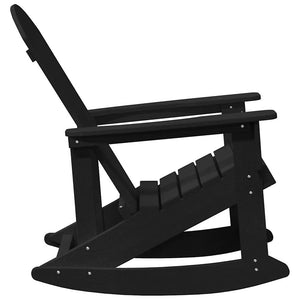 Καρέκλες Ροκάντας Adirondack 2 τμχ. Μαύρο HDPE