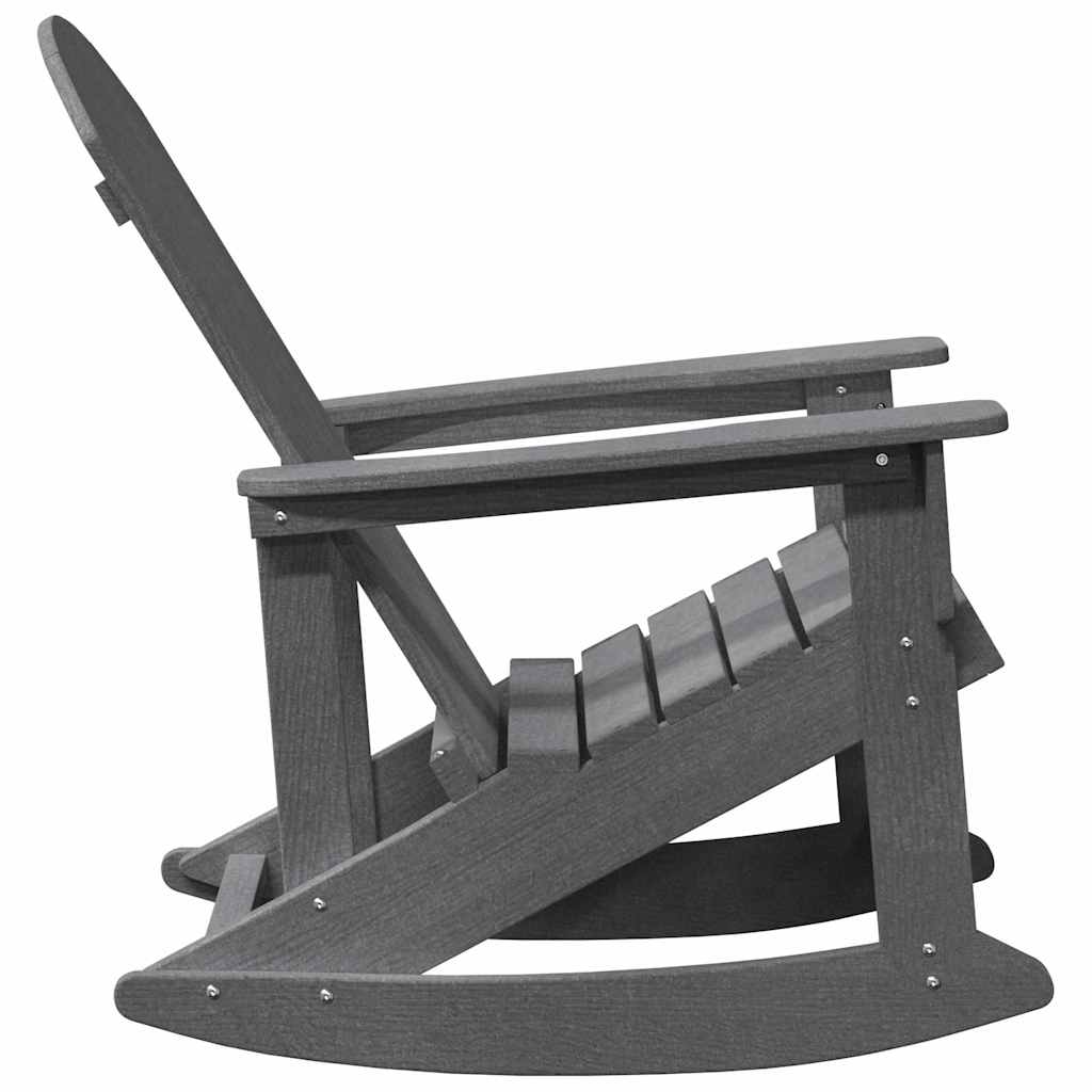 Καρέκλες Ροκάντας Adirondack 2 pcs Ανοιχτό γκρι HDPE