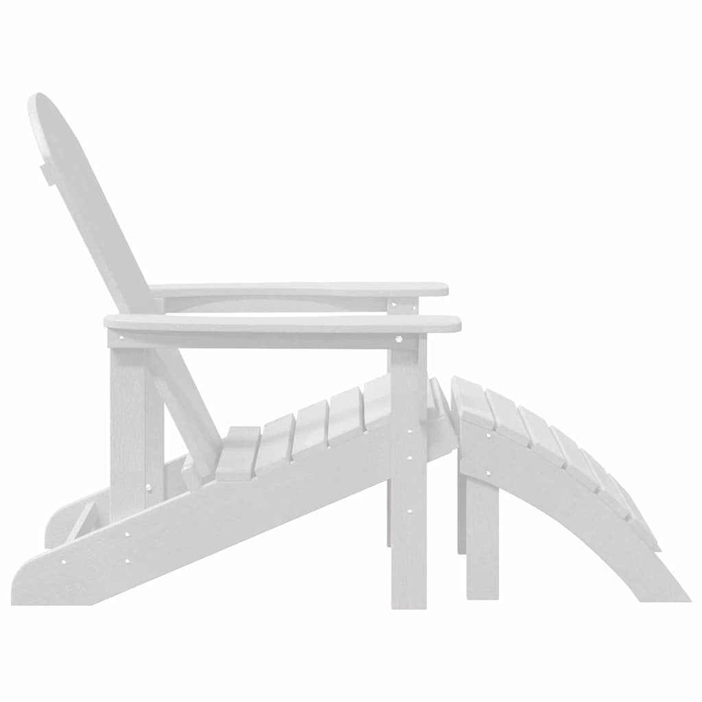 Καρέκλα Κήπου 2 pcs Λευκό 83 x 74 x 92 εκ Πολυαιθυλένιο