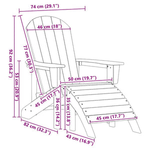 Καρέκλα Κήπου 2 pcs Ανοιχτό γκρι 83 x 74 x 92 εκ Πολυαιθυλένιο - Pakobazaar