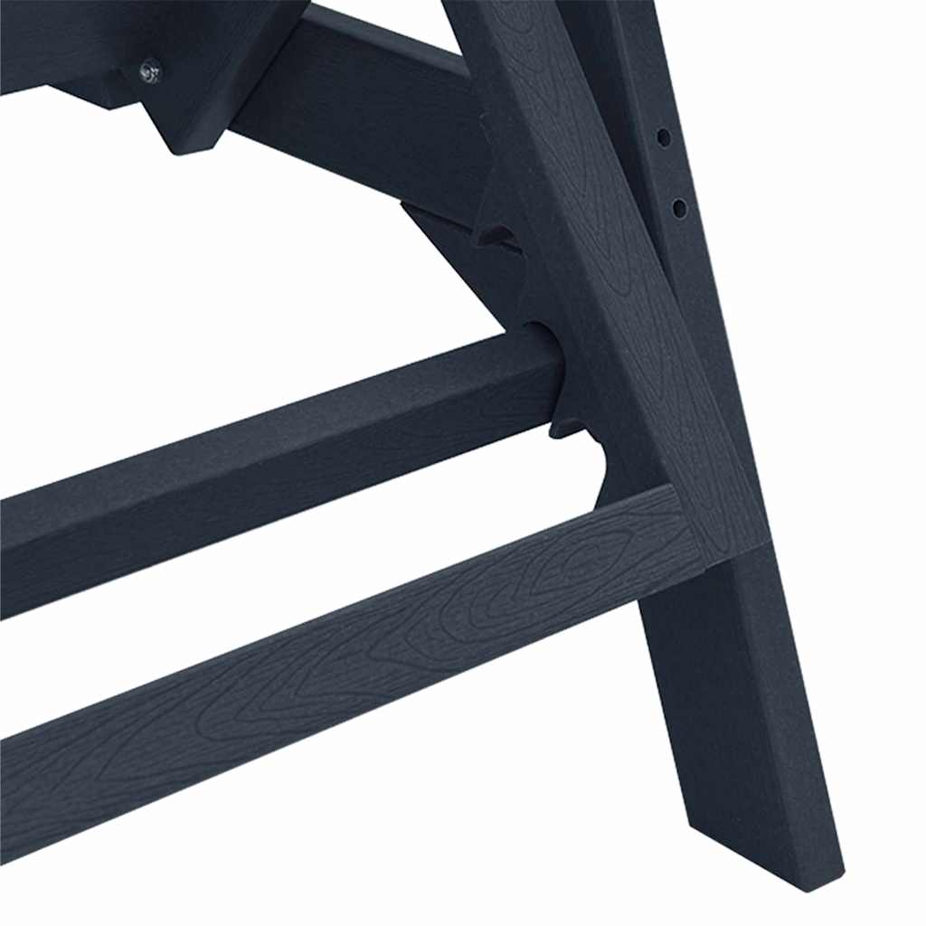 Ξαπλώστρα 2 pcs Ναυτικό μπλε 195,5 x 53 x 98,5 εκ Πολυαιθυλένιο