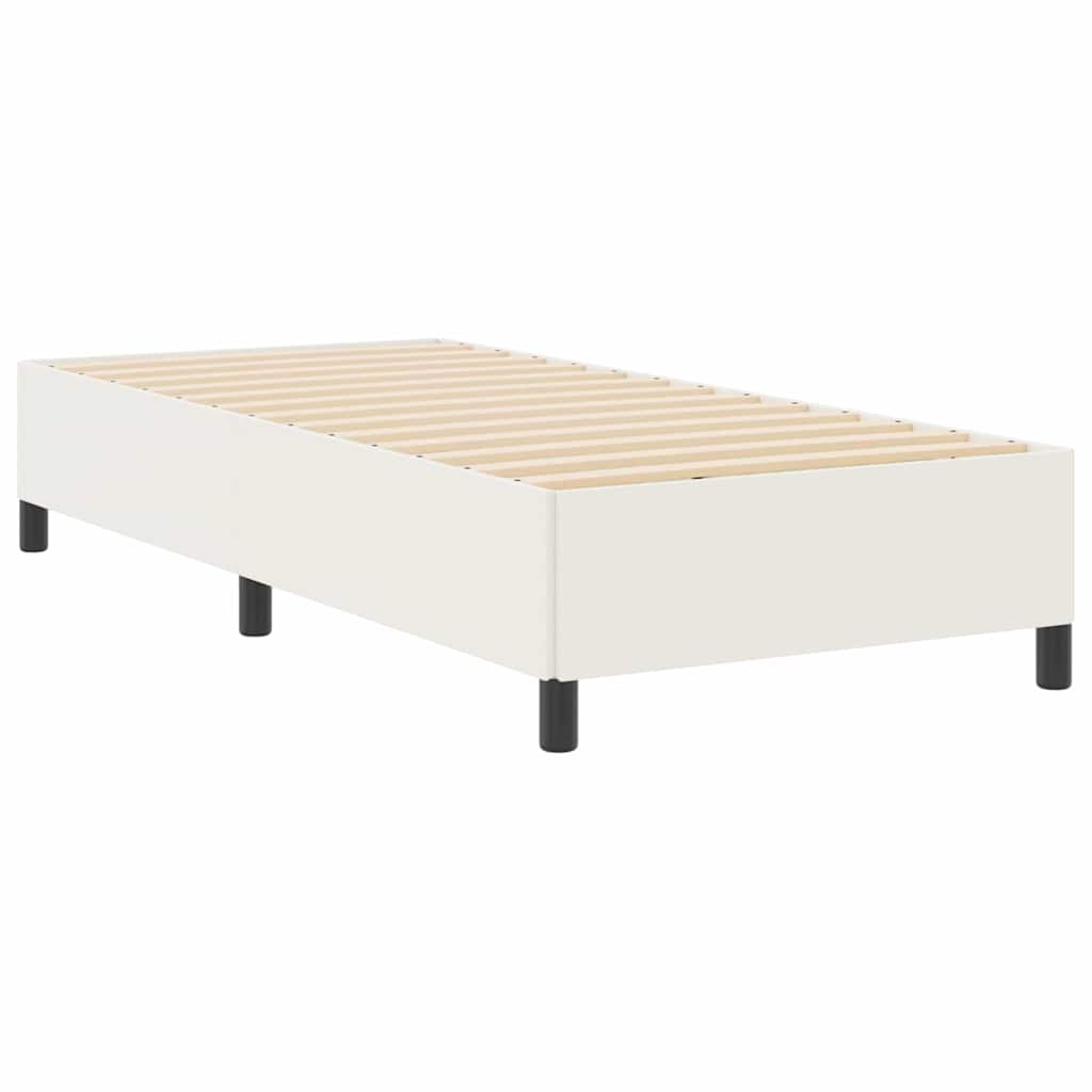 Κρεβάτι με ελατήρια Κρεμ 90 x 190 cm Υφασμάτινο Κορντουρά