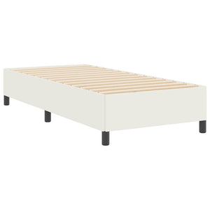 Κρεβάτι με ελατήρια Κρεμ 90 x 190 cm Υφασμάτινο Κορντουρά