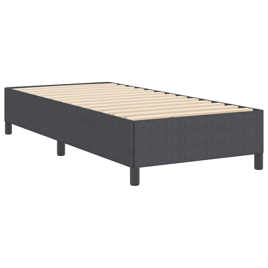 Κρεβάτι με ελατήρια Σκούρο Γκρι 100 x 200 cm - Pakobazaar