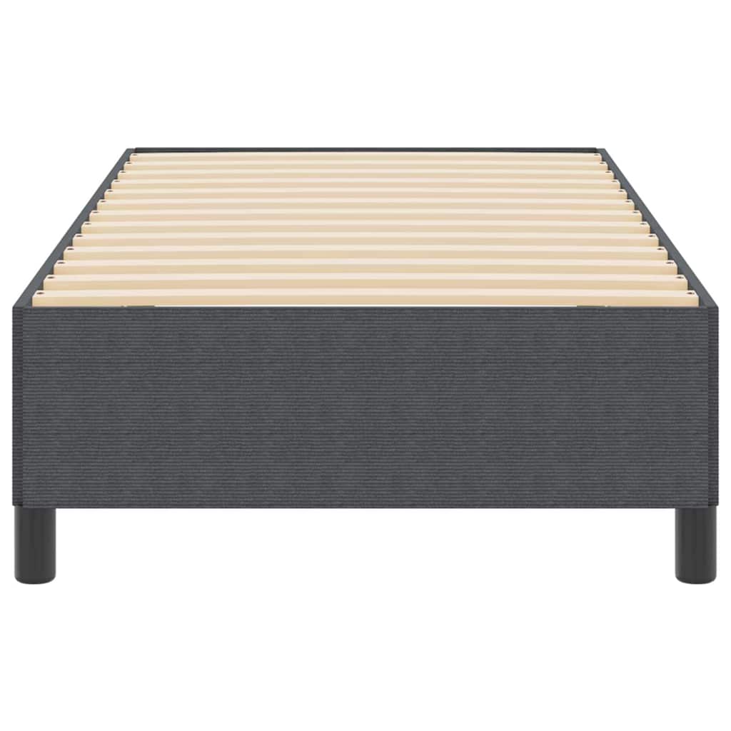 Κρεβάτι με ελατήρια Σκούρο Γκρι 100 x 200 cm - Pakobazaar