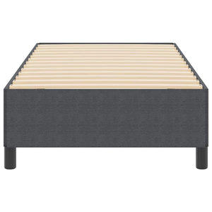Κρεβάτι με ελατήρια Σκούρο Γκρι 100 x 200 cm - Pakobazaar