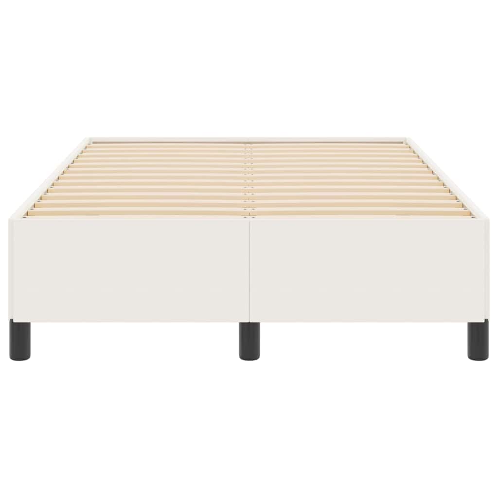 Κρεβάτι με ελατήρια Κρεμ 120 x 190 cm Υφασμάτινο Κορντουρά - Pakobazaar
